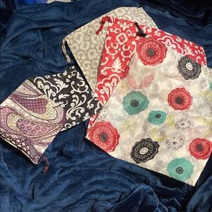 Thirty-One Colorful Patterned Pouch Bags